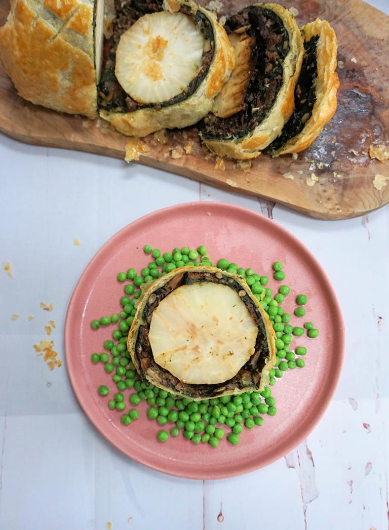 Celeriac Mushroom And Spinach Wellington Recipe Cuisine Fiend
